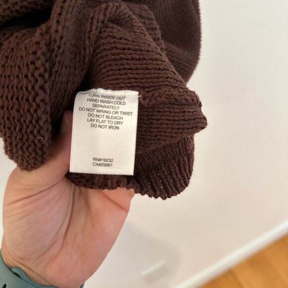 ALFRED DUNNER BROWN SLEEVELESS KNITTED TOP SIZE PM - Picture 6 of 6